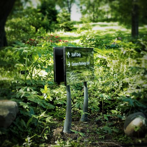 Brooklyn Botanic Garden Signs of Nature | C&G Partners Signage Wayfinding, Brooklyn Botanic Garden, Cozy Garden, Ad Hoc, Garden Oasis, Botanic Garden, Small Backyard, Oasis, Brooklyn