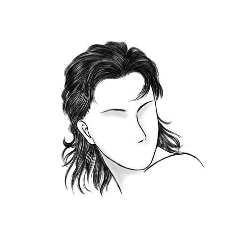 Mullet Hairstyles: 13 Ways to Embrace Your Individuality Types Of Mullets, Mullet Drawing, Medium Mullet, Wavy Mullet, Man Bun Haircut, Character Hairstyles, Bleached Hair Men, Long Hair Drawing, Mullet Hairstyles