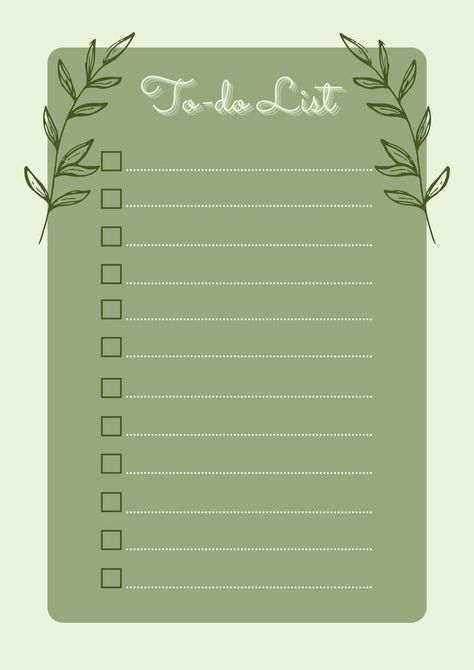 To Do Lists Aesthetic, Sage Green Aesthetic, Shopping List Template, Free Planner Templates, خريطة ذهنية, To Do List Template, غلاف الكتاب, Capas Samsung, Daily Planner Pages