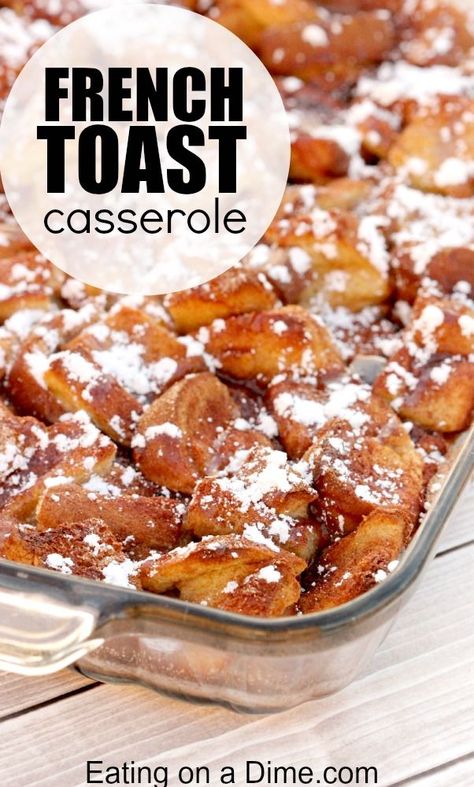 Overnight French Toast Casserole, French Toast Casserole Recipe, French Toast Casserole Overnight, Summer Kid, Overnight Breakfast Casserole, Overnight Breakfast, French Toast Casserole Recipes, Overnight French Toast, Sweet Potato Recipes Casserole