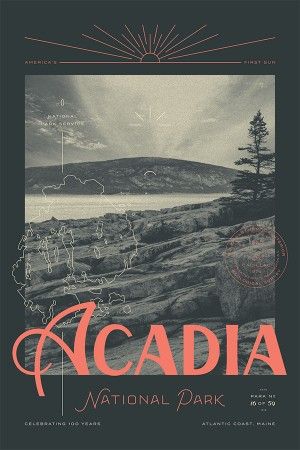 Logo Unique, Parc D'attraction, Image 3d, National Park Posters, Acadia National Park, Parking Design, Design Minimalist, Minimalist Logo Design, Modern Branding