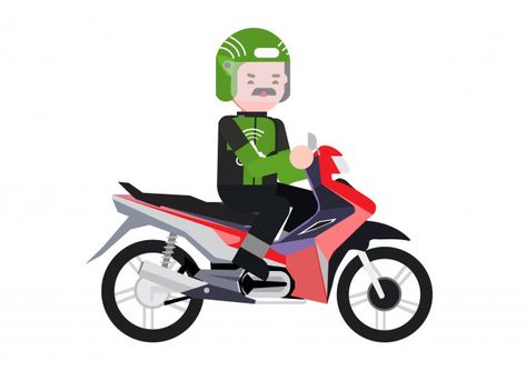 Motorcycle Driving, Driver Online, Vector People, Vector Online, Cross Roads, Psd Icon, Graphic Editing, Vector Photo, Premium Vector