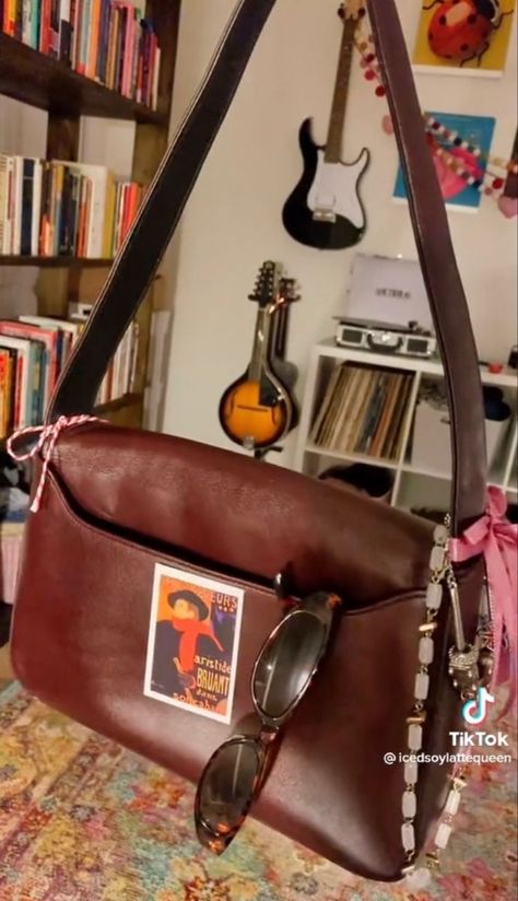 Messy Birkin Bag, Over Accessorizing Style, Birken Bag Aesthetic, Birkin Bag Aesthetic, Birken Bag, Spring Grunge, Jane Birkin Style, Inside My Bag, What In My Bag