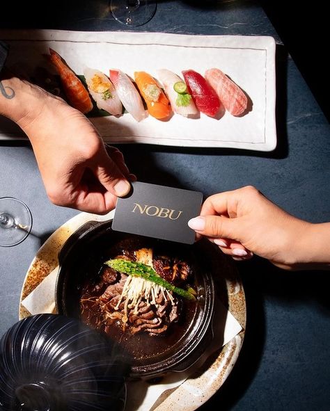 NOBU (@noburestaurants) • Instagram-Fotos und -Videos Menu Aesthetic, Japan Restaurant, Nobu Restaurant, Modern Villa Design, Lifestyle Content, Modern Villa, Insta Inspo, Villa Design, Food Photography