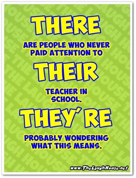 There, their, and they're Proper Grammar, There Their They're, Grammar Posters, My Favourite Teacher, Word Study, Word Games, Teacher Favorite Things, Word Work, English Vocabulary