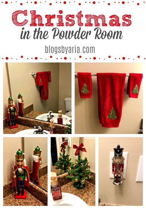 Christmas House Decorations Indoor, Traditional Christmas Decor, Gingerbread House Kits, Powder Room Decor, Christmas Bathroom Decor, Vintage Holiday Decor, Christmas Fireplace Decor, Merry Bright Christmas, Traditional Christmas Decorations