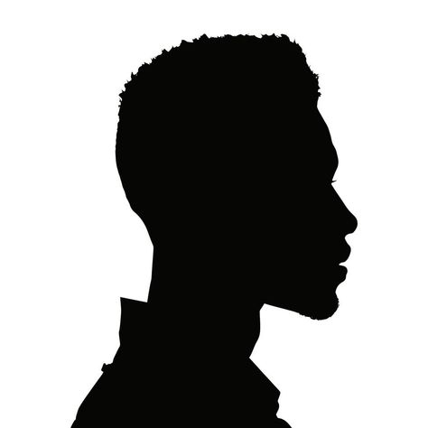 African Silhouette Art, Man Face Silhouette, Person Silhouette, Silhouette Drawing, 3d Art Drawing, Black Figure, Black Person, Silhouette Art, Black Man