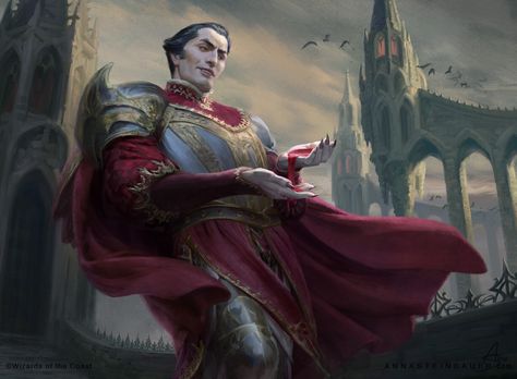 MtG - Epicure of Blood, Anna Steinbauer on ArtStation at https://www.artstation.com/artwork/aR16wk Mtg Vampire, Plate Armor, Mtg Art, Roleplay Characters, Blood Art, Vampire Art, Arte Fantasy, Wizards Of The Coast, Magic Art