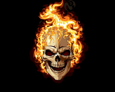 Wu Tang Tattoo, Skull On Fire, Michael Myers Art, Black Skulls Wallpaper, Ghost Rider Wallpaper, Skull Artwork, Skull Wallpaper, Skull Fashion, Stunning Wallpapers