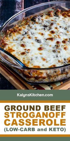 Low Carb Recipe Using Ground Beef, Dinner Ideas With Ground Beef Low Carb, Low Carb Stroganoff Recipe, Low Carb Low Calorie Ground Beef Recipes, Low Carb Hamburger Dinner Recipes, Beef Casserole Recipes Keto, Low Carb Meal With Hamburger Meat, Family Low Carb Meals, Keto Beef Stroganoff Casserole