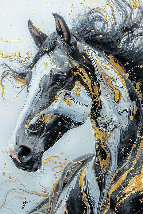 Harlequin, by Greg Collins Greg Collins Art, Horse Painting Ideas, Horse Art Painting, Colorful Horse Art, Horse Paintings Acrylic, Colorful Horse Painting, Horse Sublimation, Black And White Horse, Abstract Horse Art