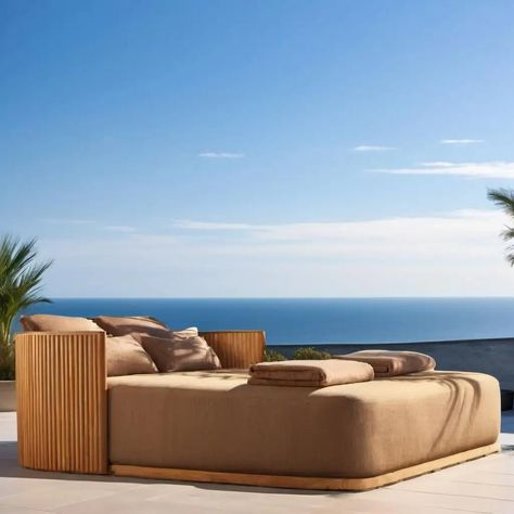 New Luxury Outdoor Garden Furniture Modern Factory Direct Sale Pool Side Lounge Teak Wood Daybed - Buy Outdoor Luxury Daybed wood Daybed teak Daybed Product on Alibaba.com Luxury Daybed, Ourdoor Furniture, Daybed Wood, Ergonomic Furniture, Colorful Outdoor Furniture, Pool Bed, Used Outdoor Furniture, Beach Furniture, Outdoor Luxury