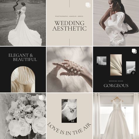 Wedding Instagram Feed, Event Planers, Instagram Feed Template, Elegant Instagram, Instagram Feed Layout, Wedding Instagram, Wedding Social, Instagram Layout, Instagram Wedding