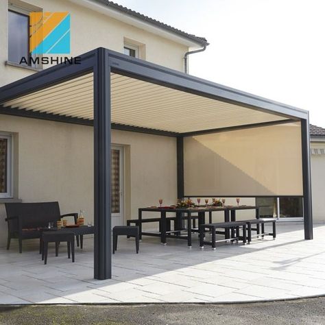 Terrasse Design, Pergola Diy, Pergola Aluminium, Patio Pergola, Modern Pergola, Pergola Attached To House, Pergola Design, Aluminum Pergola, Pergola Canopy