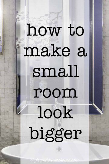 Looking for some interior decorating ideas to make your small bedroom, bathroom or living room look bigger? These small room ideas for storage and layout will make your home look amazing!  Read it to find out more about these easy interior design tips. #fromhousetohome #homedecorideas #homedecorating #decoratingtips #smallrooms  #interiordecoratingideas Small Room Look Bigger, Long Narrow Rooms, Small Space Decorating, Curved Floor Lamp, Room Look Bigger, Glass Dining Room Table, Interior Decorating Tips, Small Room Decor, Small Living Room Decor