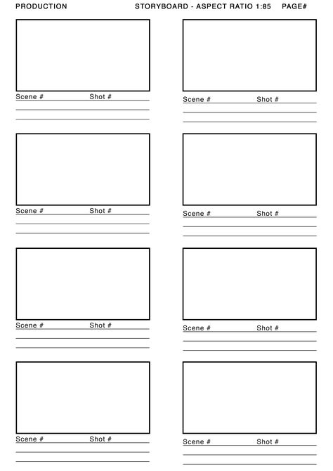 PRE-PRODUCTION: I downloaded a storyboard template from http://alessandrougo.com, to enforce a neat and professional look for my final product. Compared to the storyboard I used for my media product last year, which was drawn out by hand, the final result of my A2 storyboard for the music video is professional and easier for a potential examiner to read (in my opinion). Music Video References, Storyboard Template Layout, Storyboarding Template, Storyboard Ideas Simple, Story Board Design, Story Board Template, Storyboard Animation, Video Storyboard, Storyboard Film