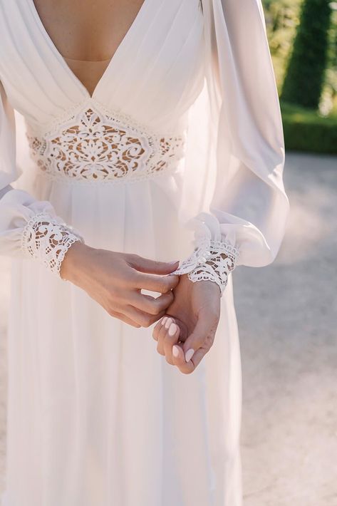 Chiffon Wedding Gowns, Wedding Dress Bride, Beach Wedding Dress Boho, Dress Bride, Sweetheart Prom Dress, Casual Wedding Dress, Bohemian Wedding Dresses, Modieuze Outfits, Wedding Gowns Lace