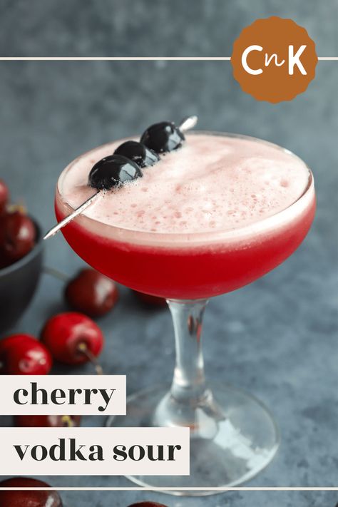 Cherry Vodka Cocktail Recipes, Tart Cherry Cocktail Recipe, Luxardo Cherries Cocktails, Fresh Cherry Cocktails, Sour Cherry Cocktail, Luxardo Cherry Cocktail, Cherry Margarita Recipe, Tart Cherry Cocktail, Drinks With Cherry Vodka