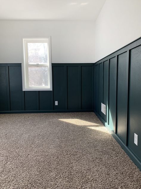 Dark Board And Batten Dining Room, Board And Batten Wall Iron Ore, Kids Room Board And Batten, Black Batten Board Wall, Board And Batten Window Wall, Dark Board And Batten Wall, Julia Marcum, Dröm Hus Planer, Cozy Eclectic