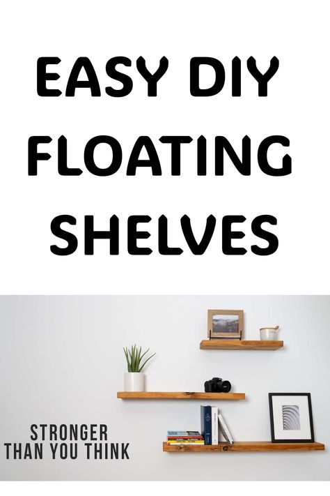 Frustrated with cluttered spaces and lack of storage? Learn how to build easy DIY floating shelves for a sleek, organized look. Save this pin for your next home improvement project! Quick Woodworking Projects, Stain Techniques, Wood Repair, Add Storage, Presentation Styles, Custom Shelving, Build Floating Shelves, Teak Oil, Floating Shelves Diy