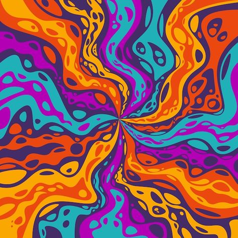 Groovy Background, Trippy Designs, Psychadelic Art, Graphic Design Elements, Beer Design, Seni Cat Air, Graphic Design Pattern, Abstract Poster, Wall Graphics