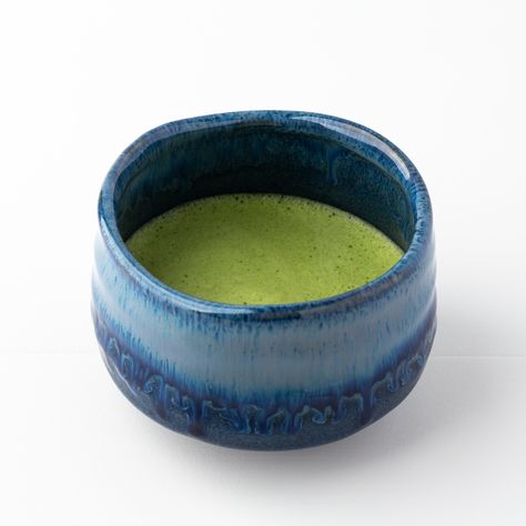 These beautiful matcha bowls are the perfect accessory to up your matcha game. The size and shape are designed to give you the optimal space to whisk matcha and hot water together until frothy. Then you sip directly from the bowl! Also called a “chawan” in Japanese. These bowls have approximate dimensions of 3" tall x 4.5" diameter. Ceramic Matcha Bowl, Matcha Pottery, Matcha Bowl Ceramics, Pottery Ghost, Blue And Green Aesthetic, Mister Maker, Sun Burn, Japanese Bowls, Matcha Bowl