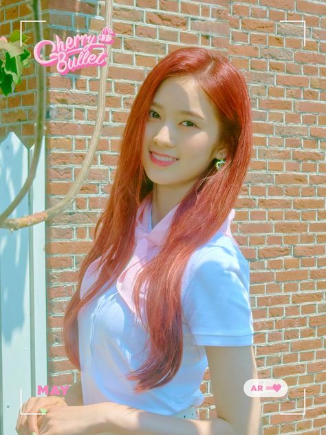 May (Cherry Bullet) | Kpop Wiki | Fandom Cherry Red Hair, 1 May, Cherry Bullet, Bts And Exo, Fnc Entertainment, Korean Entertainment, Red Hair Color, Popular Music, Kpop Girl Groups