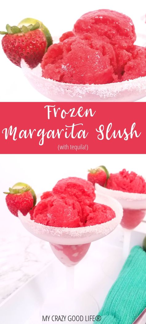 Tequila Slush Recipe, Margarita Slush Recipes, Healthy Margarita Recipe, Margarita Slush, Daiquiri Recipes, Camping Appetizers, Bar Specials, Alcohol Treats, Healthy Margarita