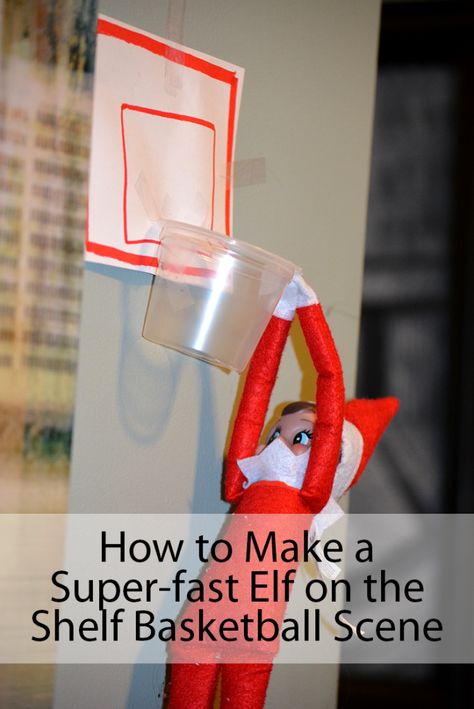 Elf on the Shelf Ideas on how to make a basketball scene! Pudding Cup Crafts - Hersey's Ready To Eat Pudding Snacks! #ReadySetSnack #ad Pudding Snacks, To Do App, Pudding Cup, Timmy Time, Awesome Elf On The Shelf Ideas, Elf Magic, Xmas Elf, Elf Antics, Elf Fun