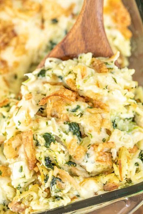 Rice A Roni Chicken Bake, Chicken And Rice A Roni Casserole, Rotessire Chicken Recipes, Dinners For New Parents, Monterey Jack Cheese Recipes, Cream Spinach, Chicken Sour Cream, Casserole Dinners, Chicken Casserole Recipes