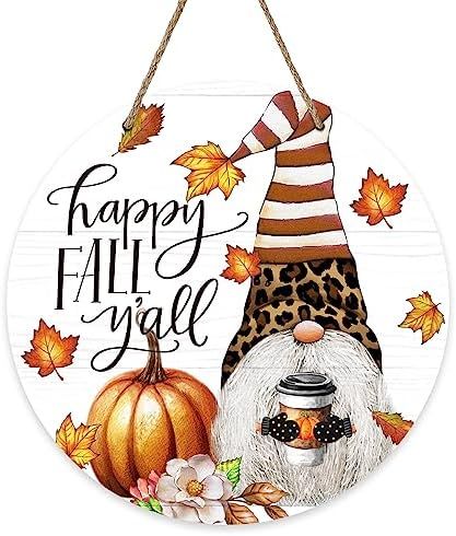 Autumn Door Decorations, Outside Porch Decor, Door Gnome, Porch Front Door, Welcome Door Sign, Wreath Indoor, Wood Hanger, Welcome Door Signs, Wooden Wreaths