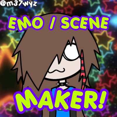 Scenecore Character, Scene Art Pfp, Scene Oc Art, Scene Pfp For Discord, Pfp Scenecore, Scene Aesthetic Pfp, Scene Art Emo, Scene Picrew, Emo Whispers