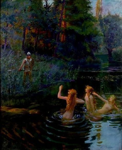 Water Spirit, Rennaissance Art, Water Nymphs, Three Women, Mermaids And Mermen, Arte Popular, Romantic Art, Mermaid Art, Ethereal Art