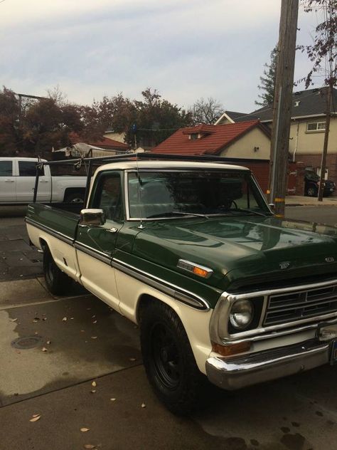 The day I bought Lizzie in Sacramento Retro Truck, Green Truck, Vintage Pickup, Future Trucks, Dream Trucks, Old Vintage Cars, Old Ford Trucks, Classic Pickup Trucks, Ford Pickup Trucks