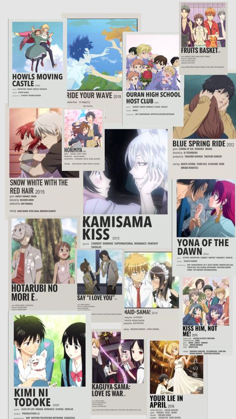 Anime Series List To Watch, Animes To Watch Romance, Romantic Animes To Watch, Anime To Watch Romance, Anime Romance Movie, High School Romance Anime, Romance Anime Recommendations, Anime Movies To Watch, Romance Poster