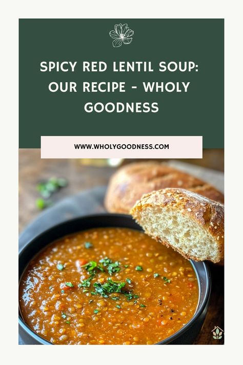 Warm up with our Spicy Red Lentil Soup! This vegan, flavor-packed soup is easy to make, nutritious, and perfect for cozy meals. Get the full recipe here! Yellow Lentils, Red Lentil Soup, Grilled Sandwich, Cozy Meals, Best Vegan Recipes, Red Lentil, Lentil Soup, Food Staples, Other Recipes