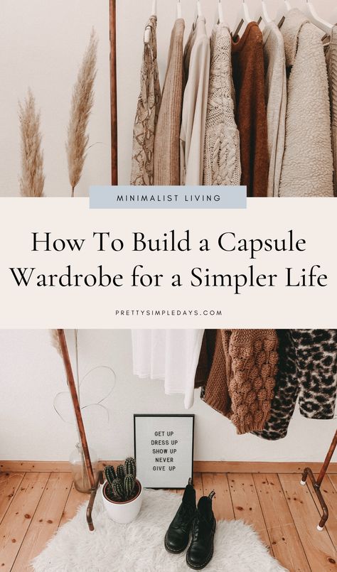 How To Build a Seasonal Capsule Wardrobe and Never Worry About What To Wear | Capsule Wardrobe Ideas for Beginners - Looking to minimize & declutter your wardrobe to simple your life? Learn 6 tips for building the perfect capsule wardrobe for winter, summer, fall & spring so you never have to worry about outfit ideas again! Minimalist Capsule Wardrobe Ideas | Declutter Your Closet | Capsule Wardrobe Ideas for Beginners #capsulewardrobe #outfitideas #simpleliving #declutter #organize #Minimalist Seasonal Capsule Wardrobe, Capsule Wardrobe Ideas, Capsule Wardrobe Planning, Build A Capsule Wardrobe, Capsule Wardrobe Checklist, Perfect Capsule Wardrobe, Capsule Wardrobe Basics, Minimalist Closet, Minimal Wardrobe