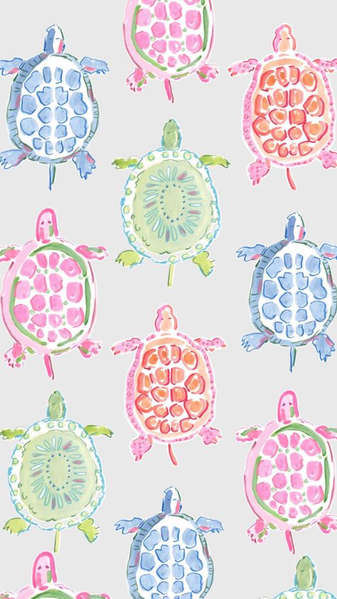 colourful sea turtles background wallpaper for iphone ipad desktop pink blue green under sea Turtles, Ipad, Hairstyles, Pink, Blue