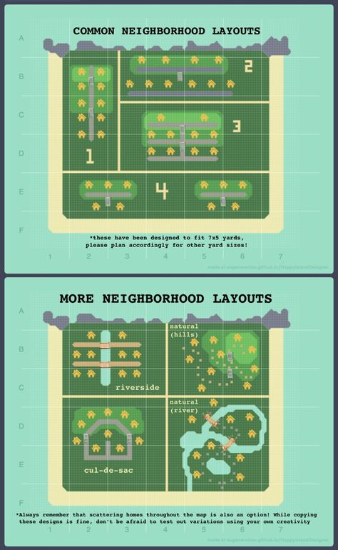 Acnh Neighborhoods, Acnh Neighborhoods Layouts, Animal Crossing Town Tune, Acnh Cottagecore, Map Layout, Ac New Leaf, Animal Crossing Funny, Animal Crossing Guide, Animal Crossing Memes