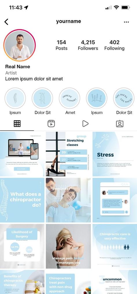 #Social_Media_Design_Medical #Chiropractor_Social_Media_Posts #Doctor_Instagram_Feed #Doctor_Social_Media_Post Medical Layout Design, Chiropractor Social Media Posts, Doctor Instagram Feed, Medical Instagram Post, Social Media Schedule Template, Chiropractic Social Media, Medical Instagram, Instagram Photoshop, Medical Marketing