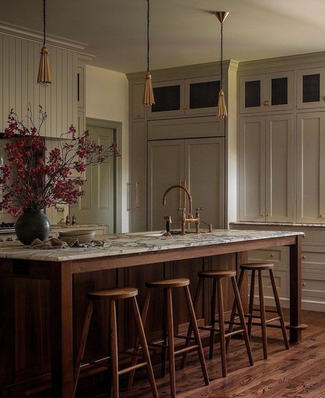 Modern Kitchen With Wood Floors, Heidi Callier, Haris Kenjar, Heidi Caillier, Farmhouse Kitchen Design, Modern Farmhouse Kitchens, Decoration Inspiration, Dream Kitchen, A Kitchen