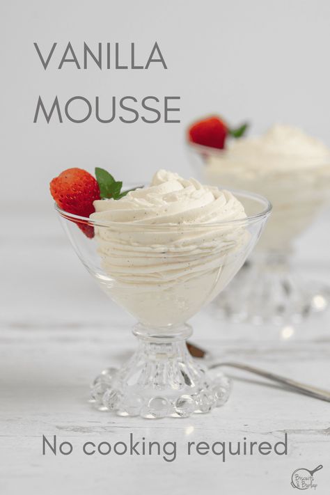 Mousse Cake Filling, Vanilla Bean Mousse, Light Frosting, Mouse Recipes, Mousse Recipes Easy, Vanilla Mousse, Coconut Tart, Sweet Potato Biscuits, Mousse Dessert