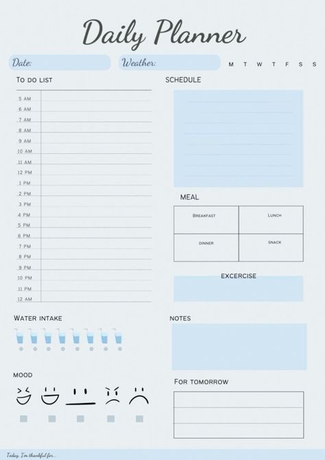 Daily Planner 340 🧡 Exam Planner, Cute Daily Planner, Daily Routine Planner, Study Planner Printable, Student Planner Printable, Weekly Planner Template, Daily Planner Pages, Routine Planner, Planner Pdf