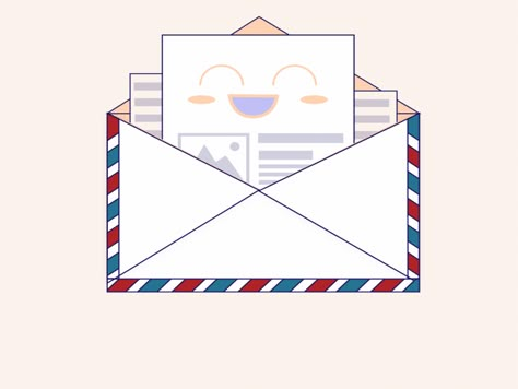 Envelope Animation by Maher Azab Postcard Animation, Envelope Animation, Gif File, Animated Clipart, Up Animation, Cake Logo Design, Cute Envelopes, Pdf Books Reading, Motion Design Animation