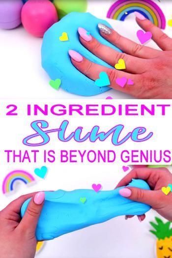 2 Ingredient Slime, Borax Slime, Slime Ingredients, Resep Slime, Easy Slime Recipe, Diy Slime Recipe, Slime For Kids, Homemade Slime, How To Make Slime