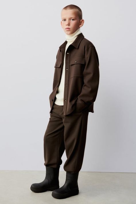 Collection True Neutrals True Neutrals | ZARA United States Zara Kids Boys, Teen Boy Outfits, Faux Shearling Jacket, Zara Boys, Kids Hair Cuts, Round Neck Sweatshirts, Zara Kids, Boy Clothes, Pleated Pants