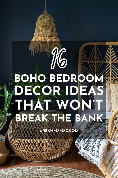 Boho Bedroom Bedding & Blankets, Boho Bedroom Master Suite, Boho Bed Styling, Peaceful Bedroom Ideas Bohemian, Boho Glam Bedroom Ideas, Boho Bedroom White Furniture, Boho Masculine Bedroom, Ethnic Bedroom Decor, Boho Storage Ideas Bedrooms