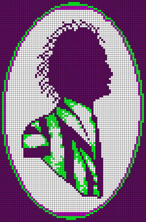 Alpha pattern #173341 | BraceletBook Freddy Krueger Alpha Pattern, Beetlejuice Alpha Pattern, Large Alpha Patterns, Horror Pixel Art Grid, Beetle Juice Lydia, C2c Halloween, Beetlejuice Crochet, Blanket Squares, Graph Patterns