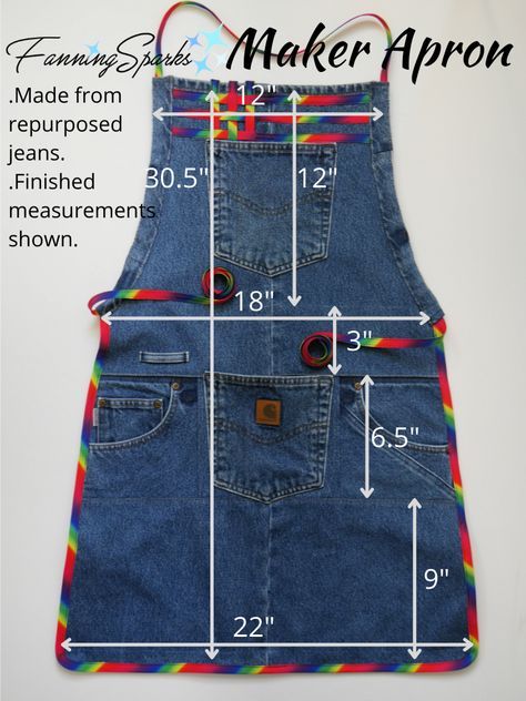 Jean Apron, Denim Bag Patterns, Diy Apron, Denim Crafts Diy, Apron Sewing Pattern, Blue Jeans Crafts, Denim Apron, An Apron, Denim Quilt