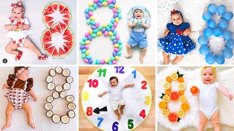 8 Month Baby Photoshoot, New Baby Pictures, 8 Month Baby, Baby Photoshoot Ideas, Fruit Birthday Party, Indian Baby Showers, Christmas Party Photo, 1st Birthday Photoshoot, Baby Photoshoot Boy